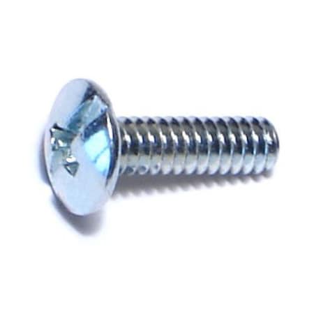 Midwest Fastener #6-32 x 1/2 in Combination Phillips/Slotted Truss Machine Screw, Zinc Plated Steel, 100 PK 01960